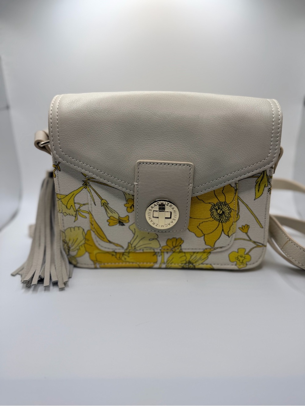 Isaac Mizrahi Live! Bridgehampton floral canvas crossbody bag
